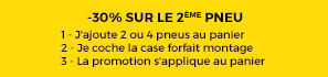 -30% sur le 2ème pneu 