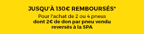 Jusqu'à 130€ remboursés*