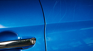 type de rayure sur la voiture