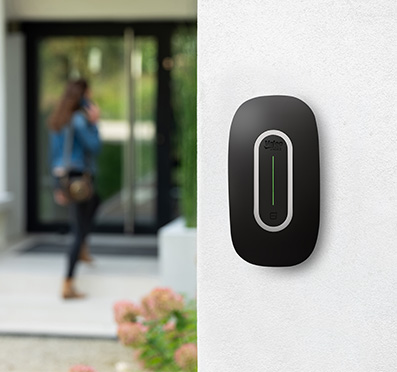 borne de recharge electrique avec feu vert