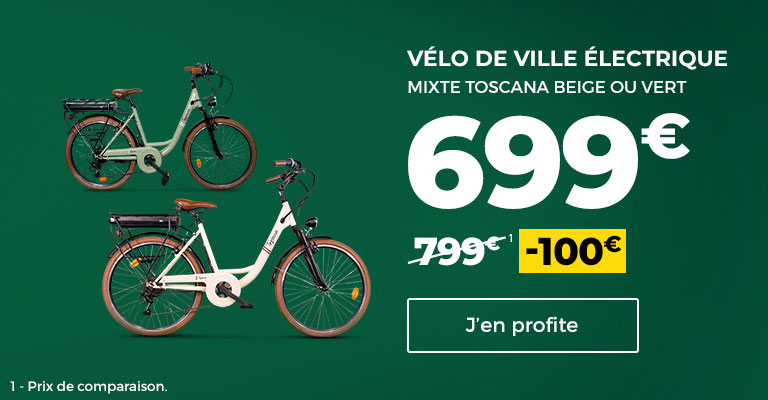 100€ de remise sur les vélos ville toscana