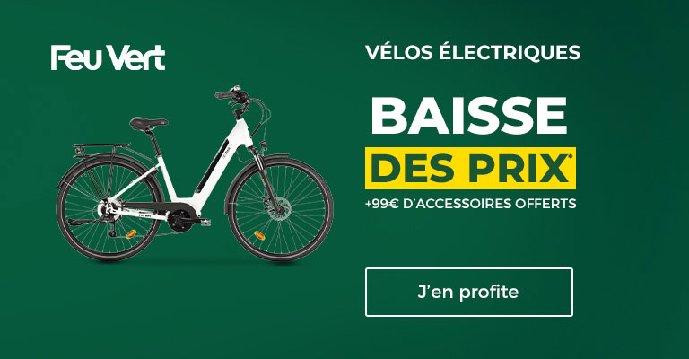 Baisses des prix sur une sélection de vélos électriques Feu Vert