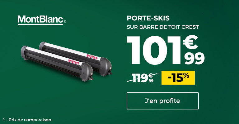 15% de remise sur un porte-ski