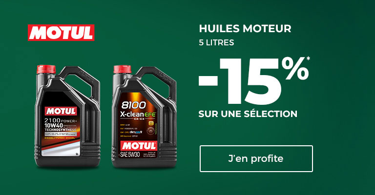 15% de remise sur une sélection d'huile motul 