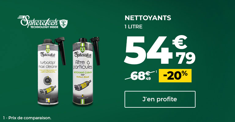 20% de remise sur une sélection de nettoyant 