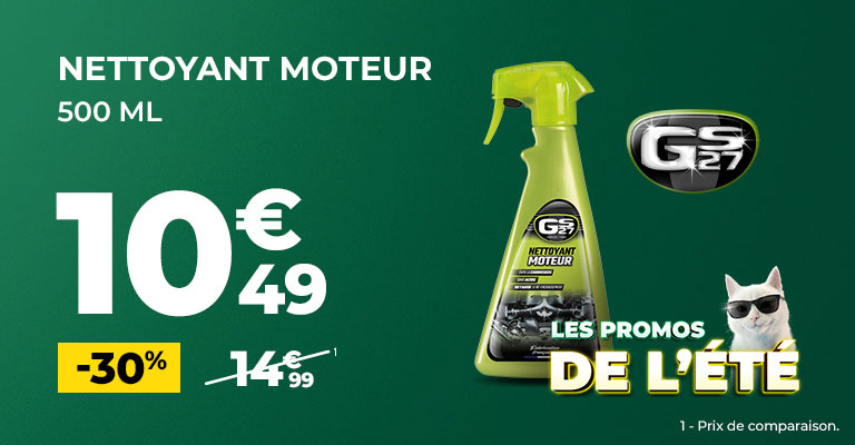 30% de remise sur le nettoyant moteur